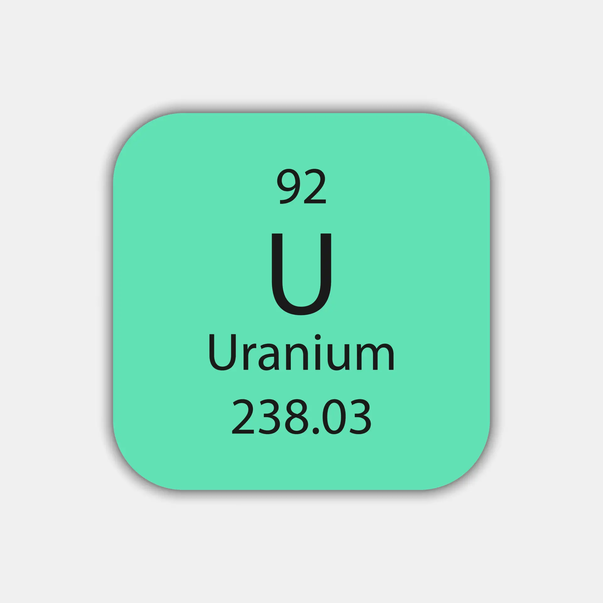 Uran: ein radioaktives chemisches Element